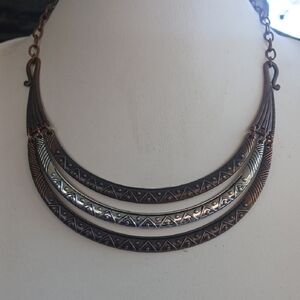 Paparazzi Bronze and Silver Tribal Necklace